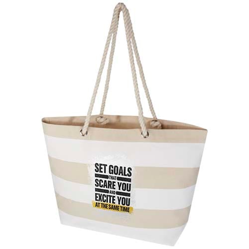Custom Branded Florida 270 g/m² GRS recycled beach tote bag 18L