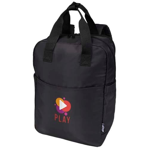 Custom Branded Trip 14” Aware™ recycled travel laptop backpack 9L