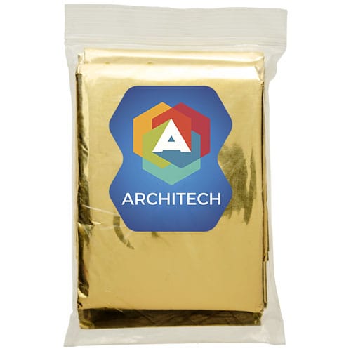 Promotional Frederik 2-function emergency blanket