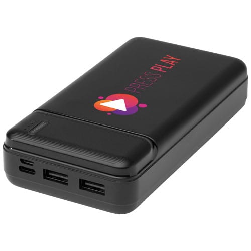 Branded Loop 20.000 mAh recycled plastic power bank 