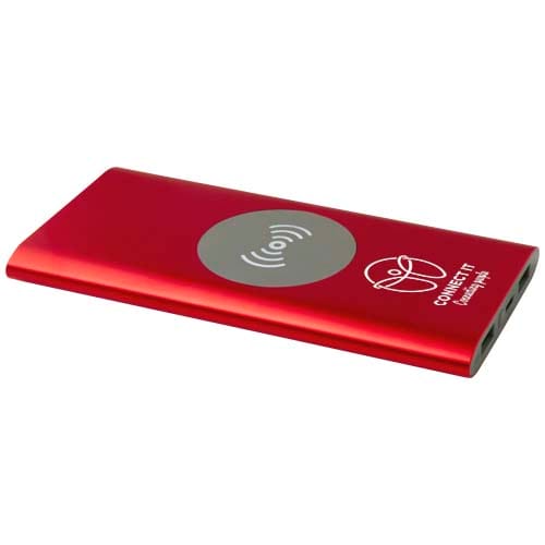 Branded Juice 8000 mAh Type-C recycled aluminium wireless power bank