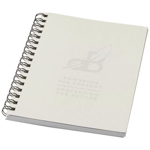 Promotional Desk-Mate® A6 colour spiral notebook