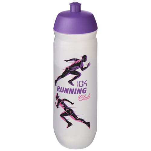 Custom Printed HydroFlex™ Clear 750 ml squeezy sport bottle