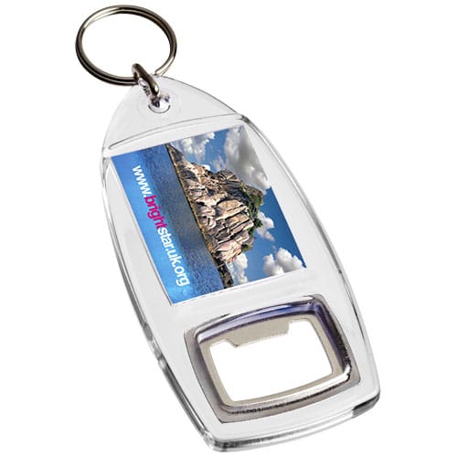 Custom Printed Jibe R1 bottle opener keychain