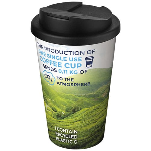Custom Printed Brite-Americano® 350 ml tumbler with spill-proof lid