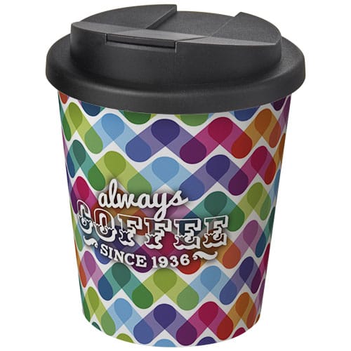Custom Printed Brite-Americano® Espresso 250 ml tumbler with spill-proof lid