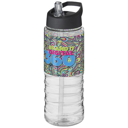 Custom Printed H2O Active® Treble 750 ml spout lid sport bottle