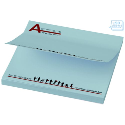 Promotional Sticky-Mate® sticky notes 75x75mm