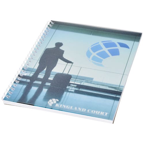 Promotional Desk-Mate® wire-o A5 notebook PP cover
