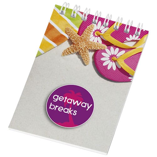 Promotional Desk-Mate® spiral A7 notebook