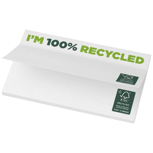 Promotional Sticky-Mate® recycled sticky notes 127 x 75 mm