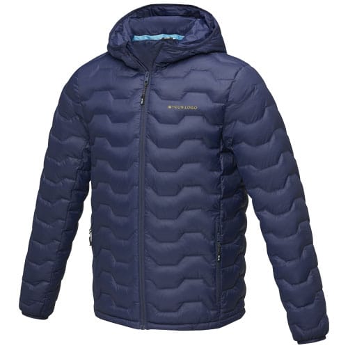 Custom Branded Petalite men's GRS recycled insulated down jacket