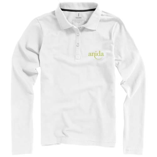 Custom Branded Calgary 180 g/m2 long sleeve women's polo