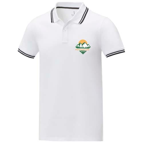 Custom Branded Amarago 200 g/m2 short sleeve men's tipping polo