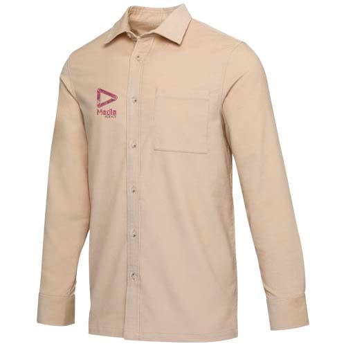 Custom Branded Alum 252 g/m² corduroy unisex shirt