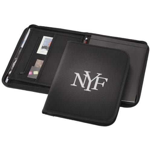 Promotional Berkely A4 zippered portfolio