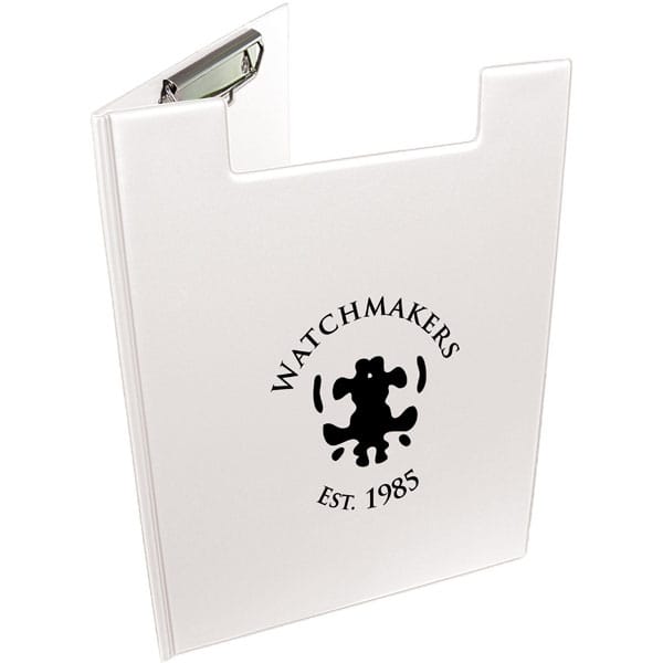 Promotional A4 Folder Clipboard (UK Stock: White)