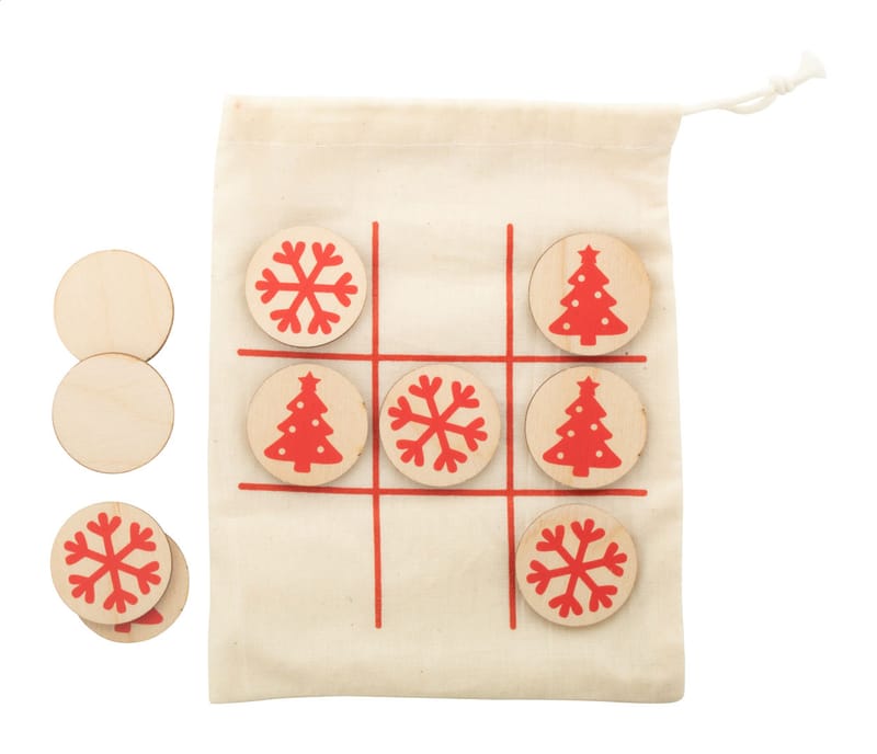 Promotional Tic-tac-toe, snowflake & Christmas tree