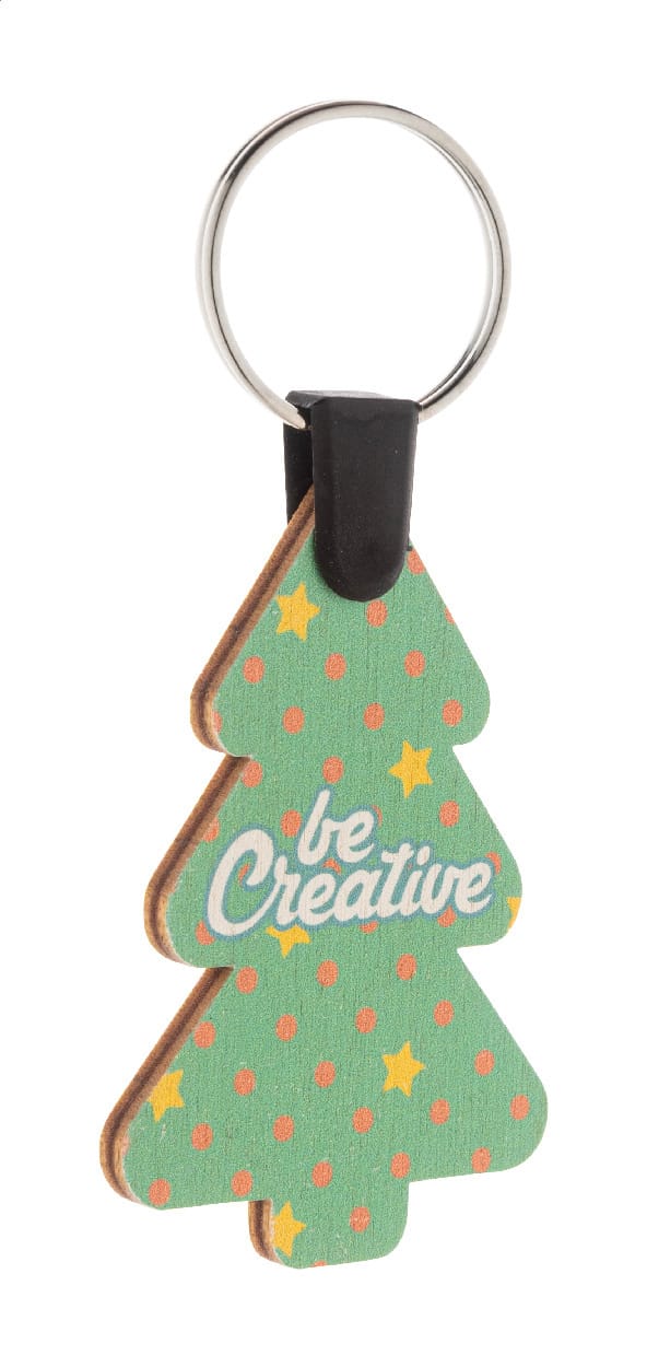 Custom Christmas keyring, Christmas tree