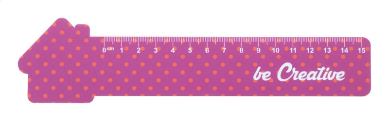Promotional 15 cm ruler, house