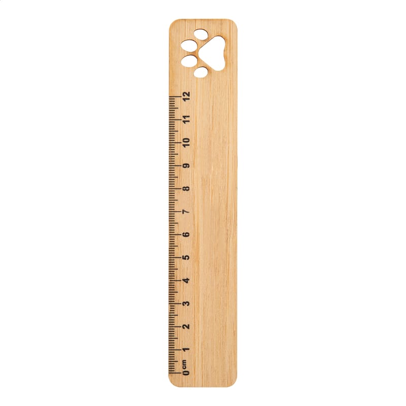 Promotional Bamboo ruler, paw
