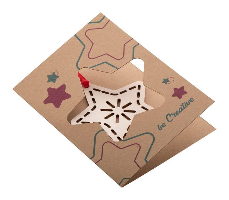 Promotional Christmas card, star