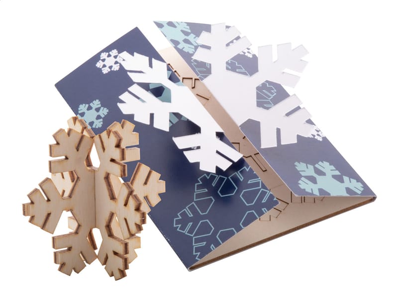 Promotional Christmas card, snowflake