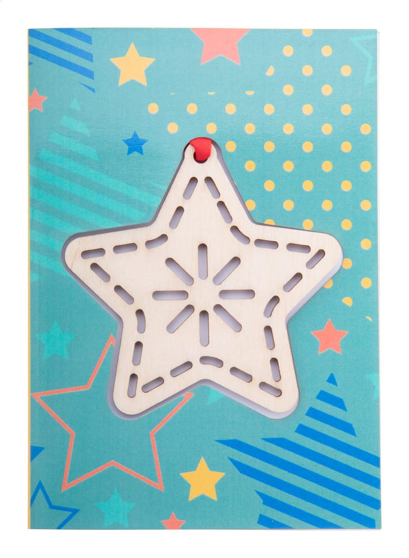 Promotional Christmas card, star