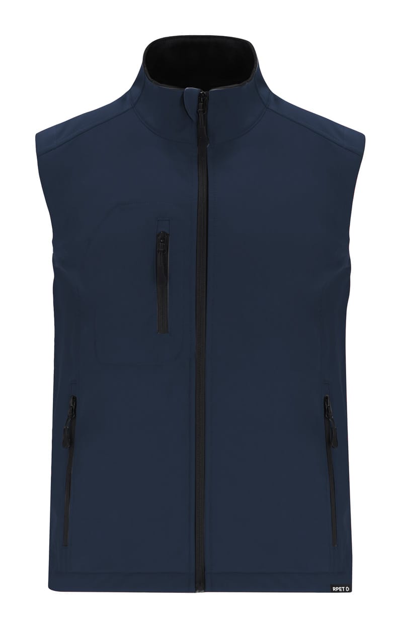 Custom Branded RPET softshell bodywarmer vest
