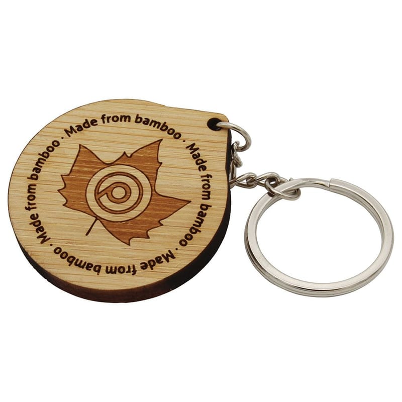 Promotional Bamboo Keyring (50mm)