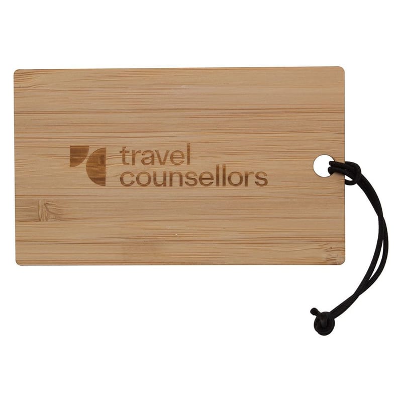 Promotional Bamboo Luggage Tag (String)