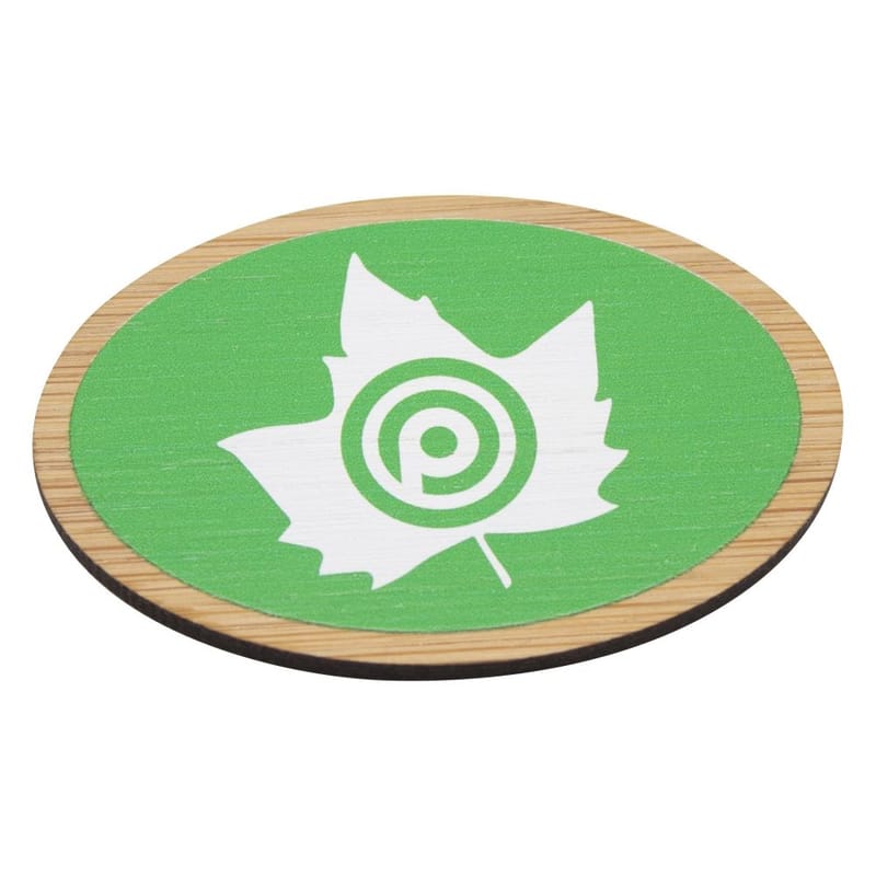 Promotional Bamboo Badge (UK Made: Bespoke 50mm)