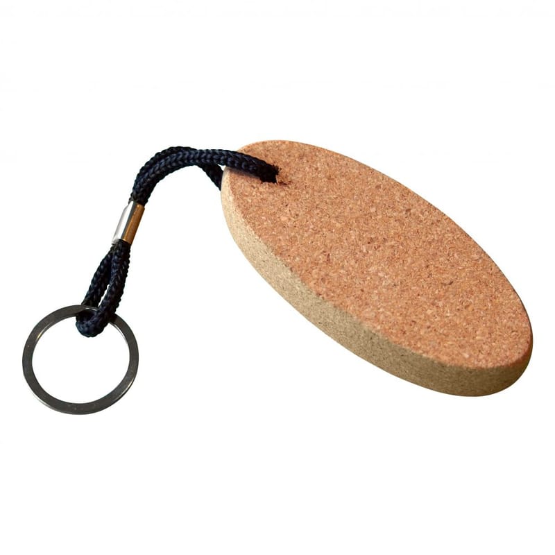 Promotional Cork Keyring Oval Disc