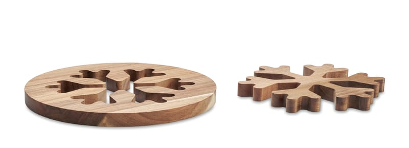 Promotional Acacia Wooden Pot Holders Set