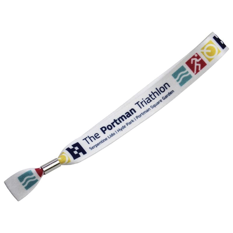 Custom Branded 15mm Recycled PET Event Wristband (UK Made: Dye Sublimation Print)
