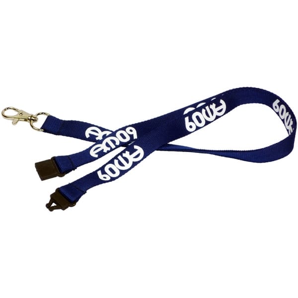 Custom Branded 15mm Flat Weave Nylon Lanyard