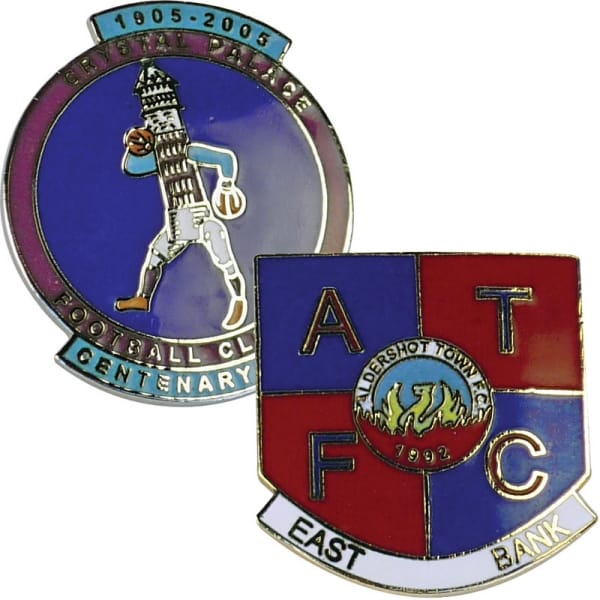 Promotional Stamped Iron Hard Enamel Badge (50mm)