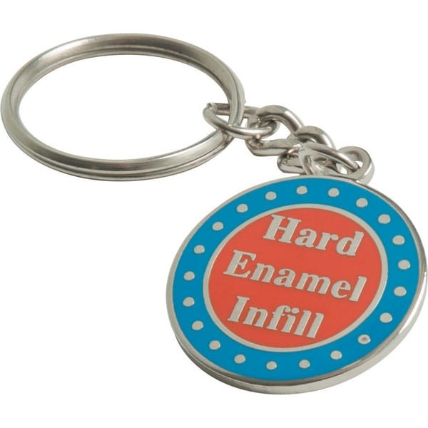 Promotional Stamped Hard Enamel Keyring (40mm)
