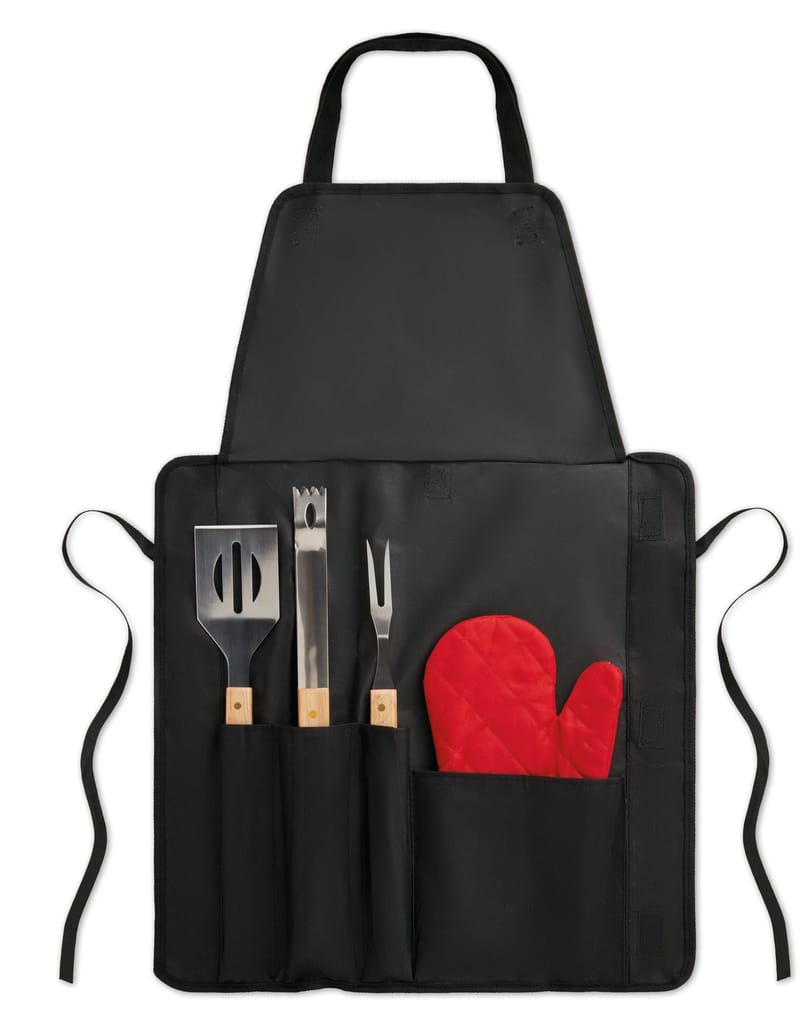Custom Branded Bbq Apron With Bbq Tools