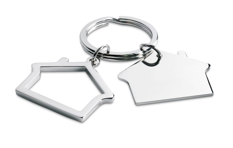 Promotional Metal Key Ring House Shape