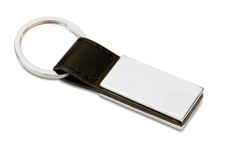 Promotional Pu And Metal Key Ring