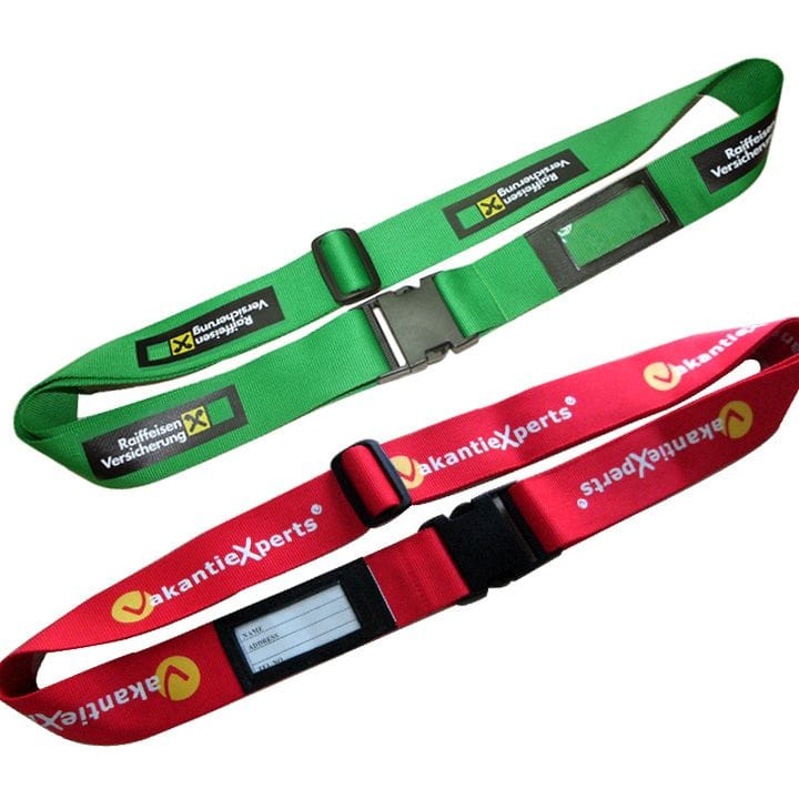 Promotional Luggage Strap with Address Tag