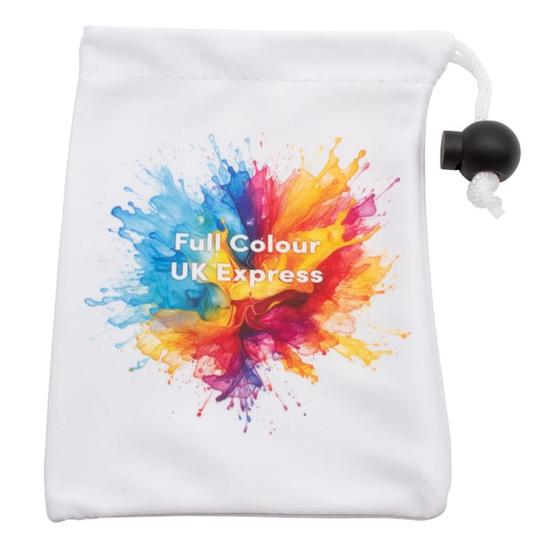 Custom Branded Locking Wheel Nut Bag - White (UK Stock)