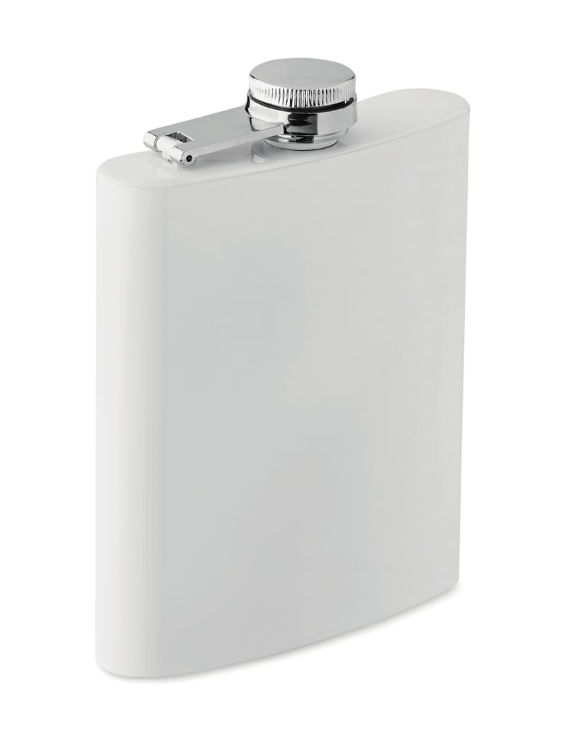 Custom Printed Recycled Stainless Steel Sublimation Slim Hip Flask