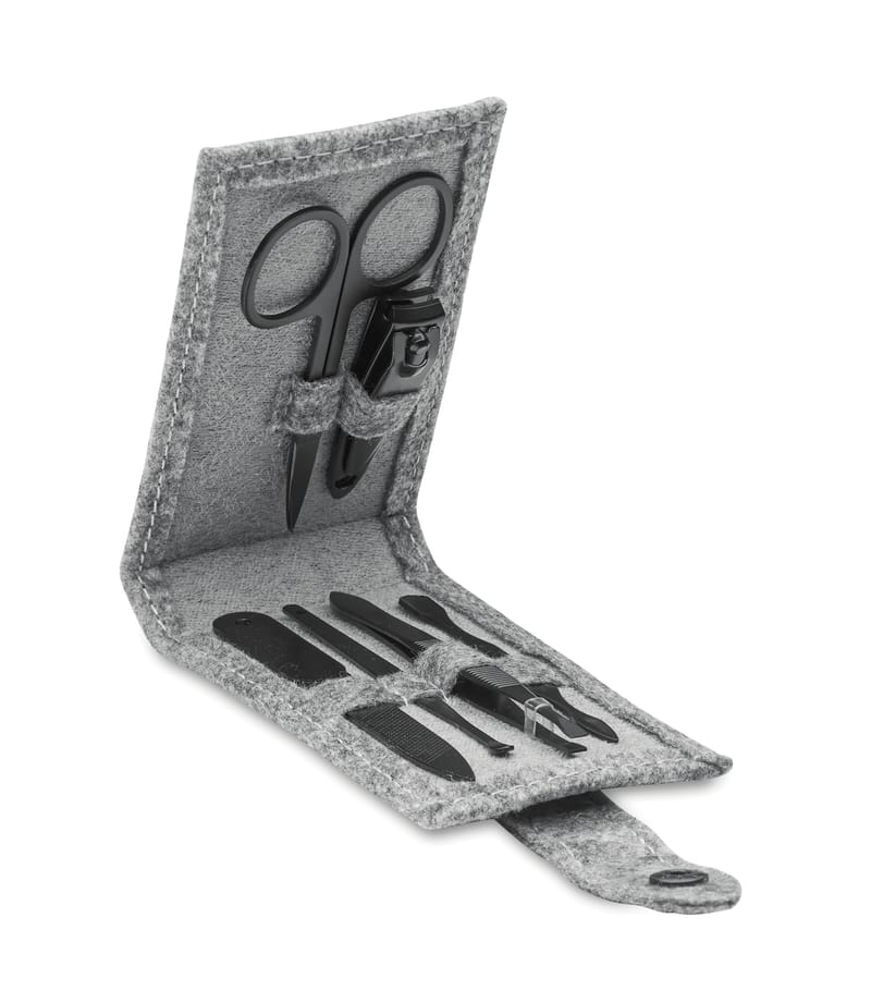 Promotional Rpet Felt 6 Piece Manicure Set