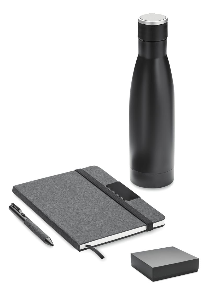 Branded Recycled RPET Stainless Steel Luxury 3 Piece Gift Set