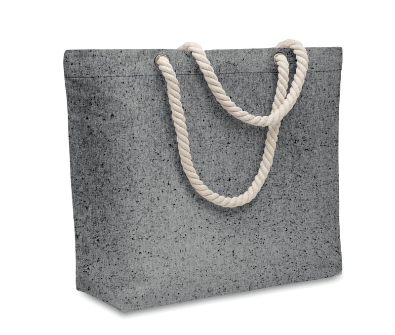 Custom Branded Recycled Cord Handle Beach Bag 220gr/m²