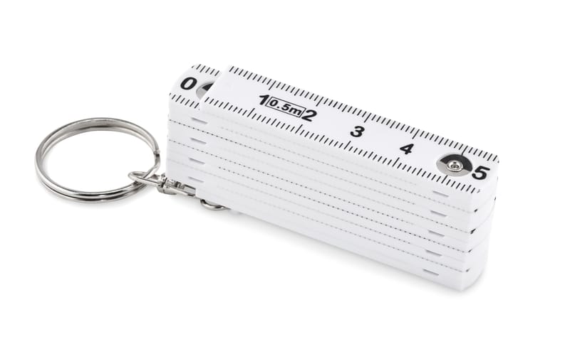 Promotional Carpenters Ruler Key Ring 50cm