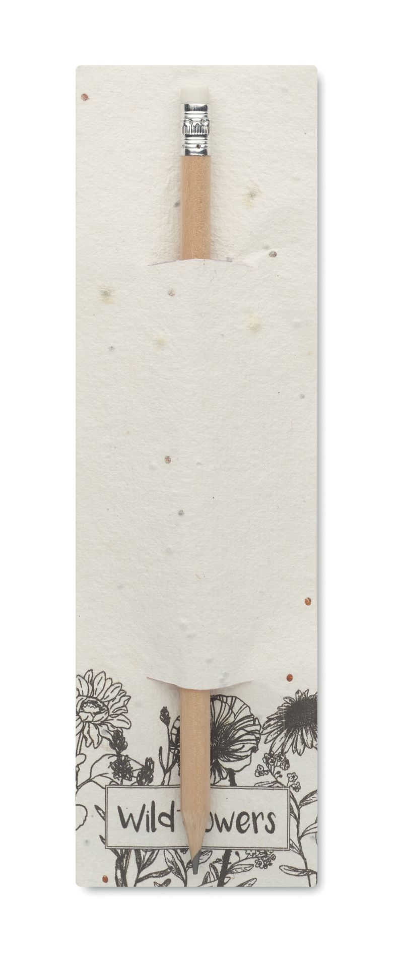 Custom Branded Natural Pencil In Seeded Pouch