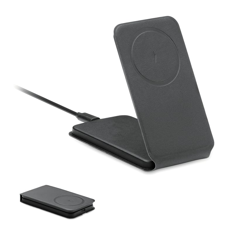 Branded Recycled Foldable Magnetic Charger 15w